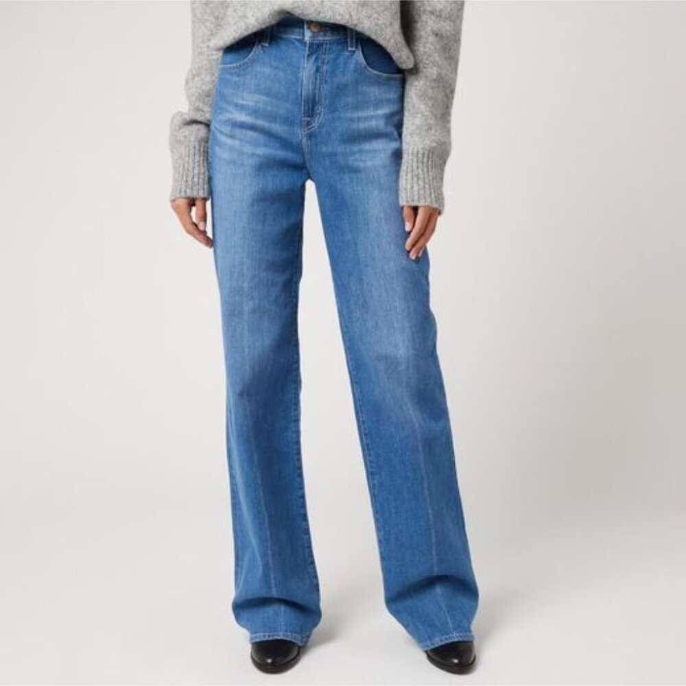 J Brand Celeste Denim Jeans High Waist Wide Leg Tall US 6